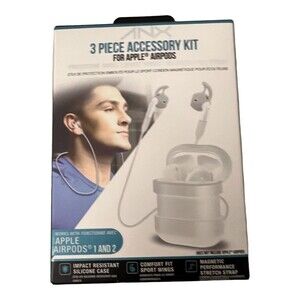 ANX 3 Piece Accessory Kit White New in Box for Apple Airpods